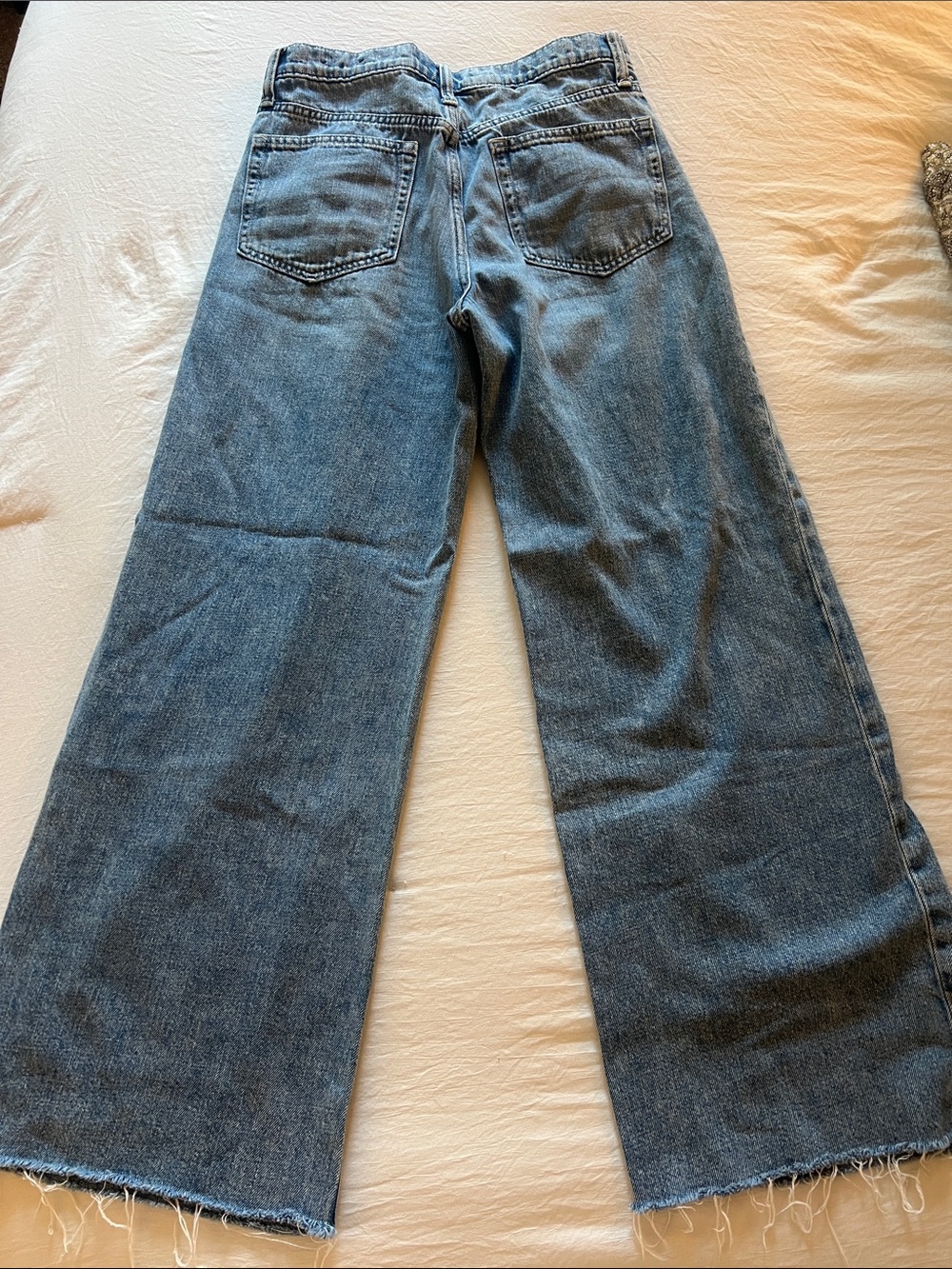 GAP Womens High Rise Wide-Leg Button-Fly Jeans - 4/27R - Picture 4 of 5